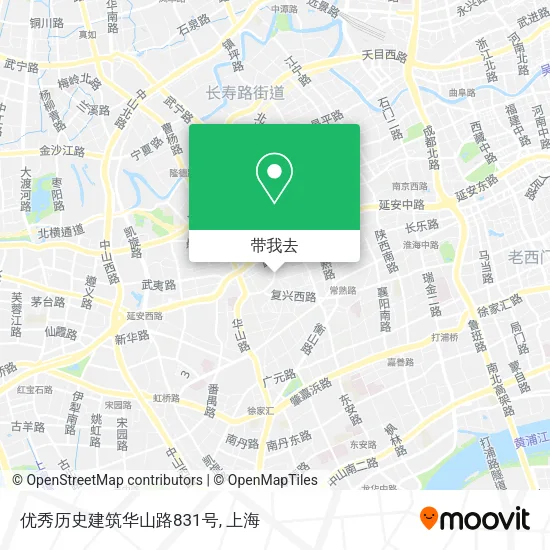 优秀历史建筑华山路831号地图