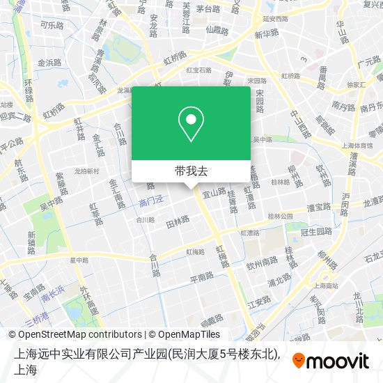 上海远中实业有限公司产业园(民润大厦5号楼东北)地图