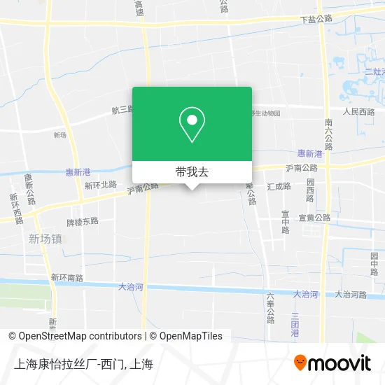 上海康怡拉丝厂-西门地图
