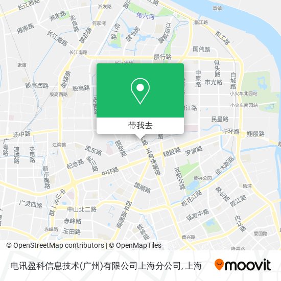 电讯盈科信息技术(广州)有限公司上海分公司地图