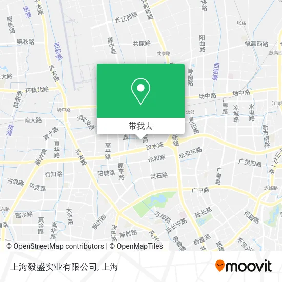 上海毅盛实业有限公司地图