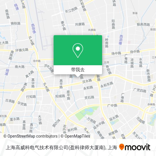 上海高威科电气技术有限公司(盈科律师大厦南)地图