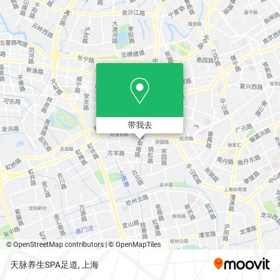 天脉养生SPA足道地图
