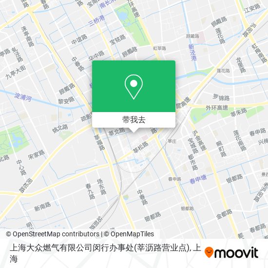 上海大众燃气有限公司闵行办事处(莘沥路营业点)地图