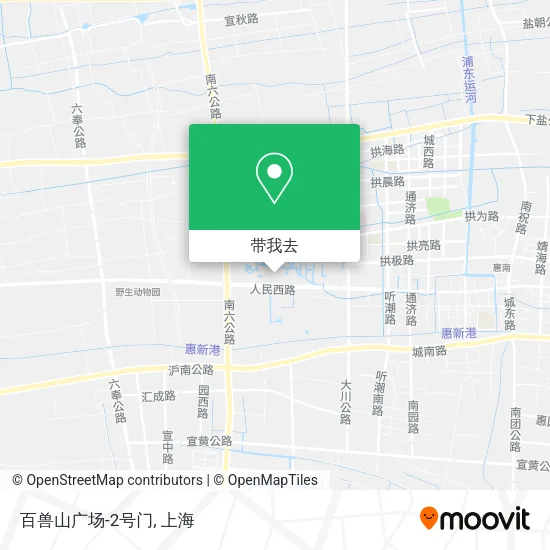 百兽山广场-2号门地图
