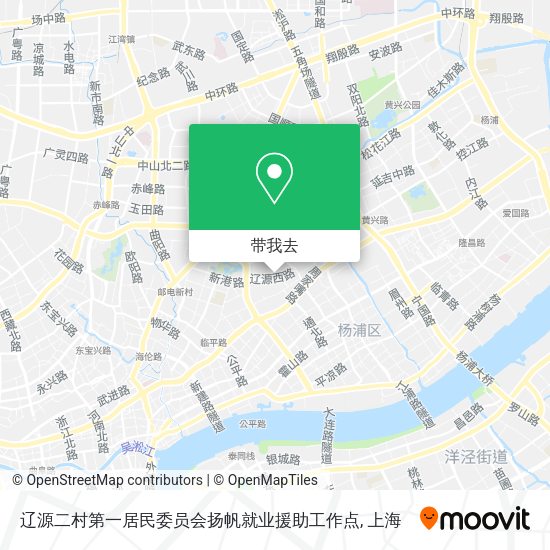 辽源二村第一居民委员会扬帆就业援助工作点地图