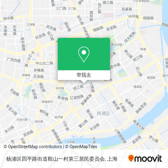 杨浦区四平路街道鞍山一村第三居民委员会地图