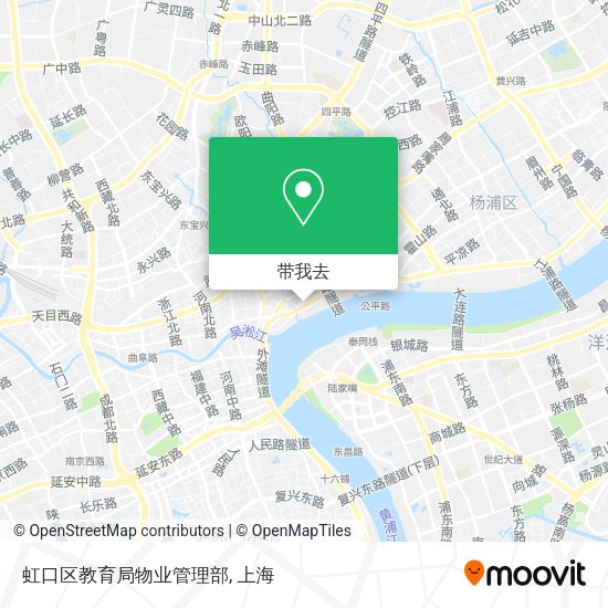虹口区教育局物业管理部地图