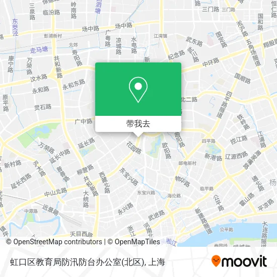 虹口区教育局防汛防台办公室(北区)地图