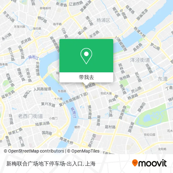 新梅联合广场地下停车场-出入口地图