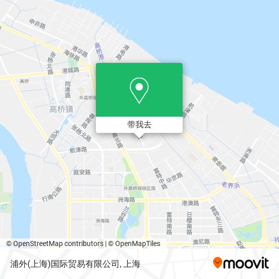 浦外(上海)国际贸易有限公司地图