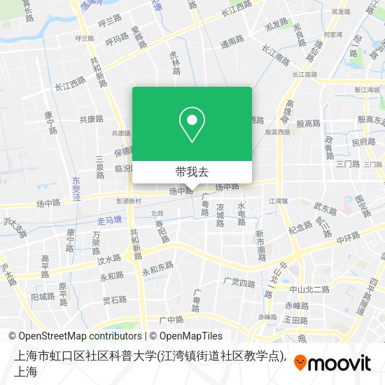 上海市虹口区社区科普大学(江湾镇街道社区教学点)地图