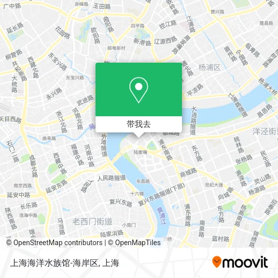 上海海洋水族馆-海岸区地图