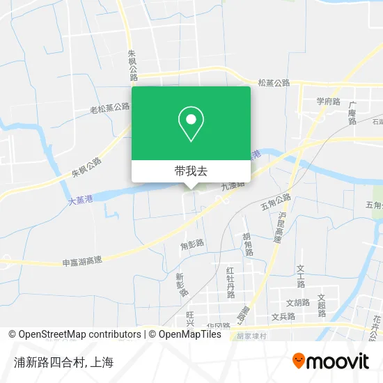 浦新路四合村地图