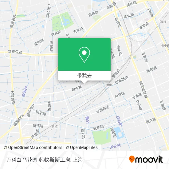 万科白马花园-蚂蚁斯斯工房地图