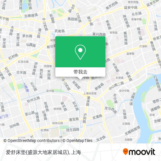 爱舒床垫(盛源大地家居城店)地图