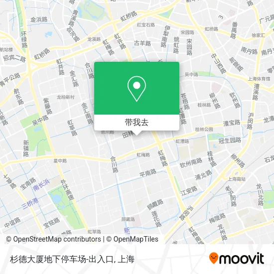 杉德大厦地下停车场-出入口地图