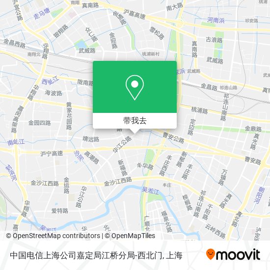 中国电信上海公司嘉定局江桥分局-西北门地图
