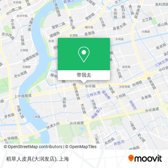 稻草人皮具(大润发店)地图