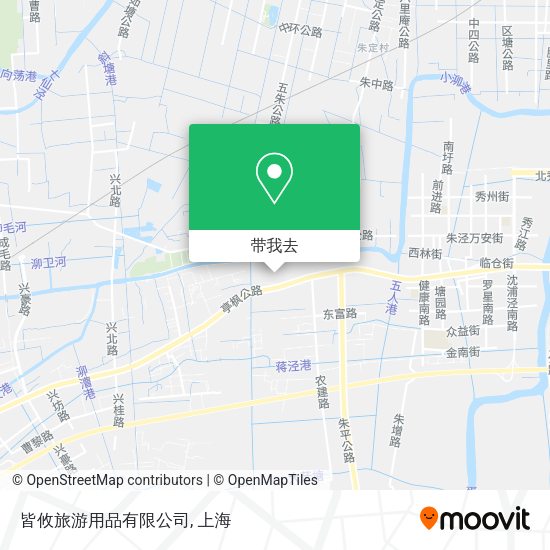 皆攸旅游用品有限公司地图