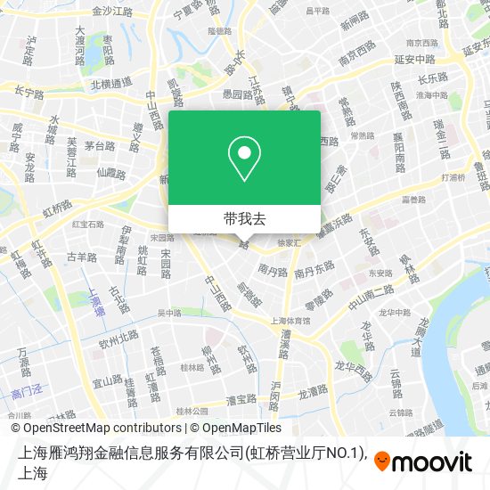 上海雁鸿翔金融信息服务有限公司(虹桥营业厅NO.1)地图