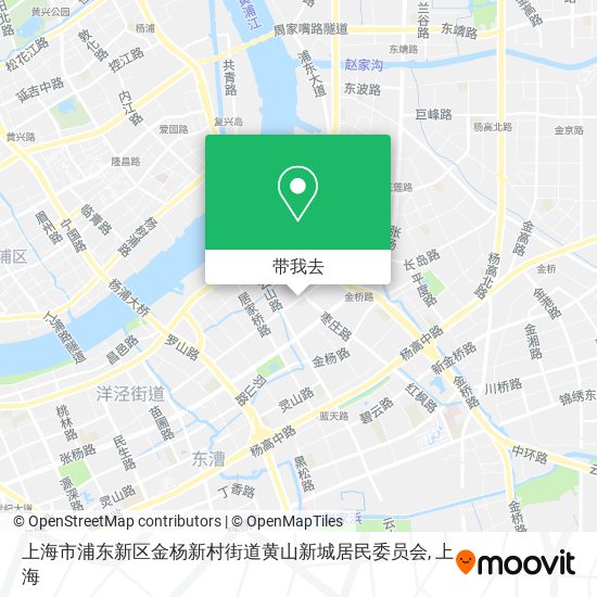 上海市浦东新区金杨新村街道黄山新城居民委员会地图