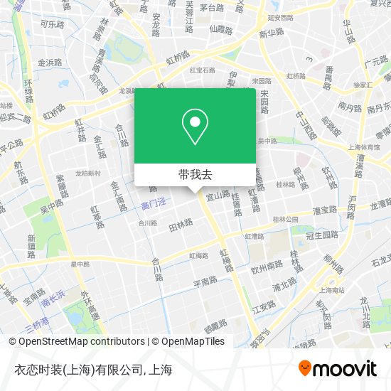 衣恋时装(上海)有限公司地图