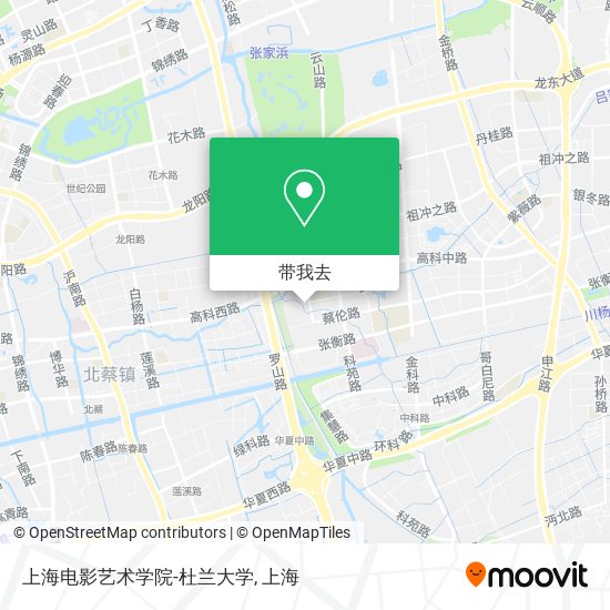 上海电影艺术学院-杜兰大学地图