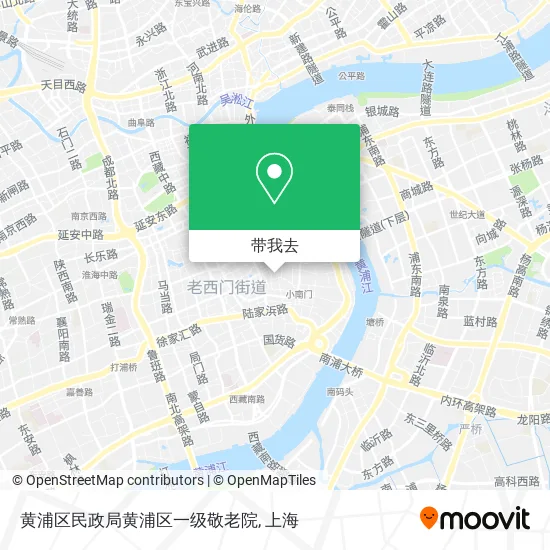 黄浦区民政局黄浦区一级敬老院地图