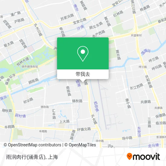 雨润肉行(涵青店)地图