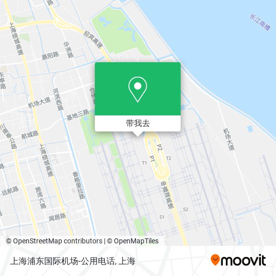 上海浦东国际机场-公用电话地图