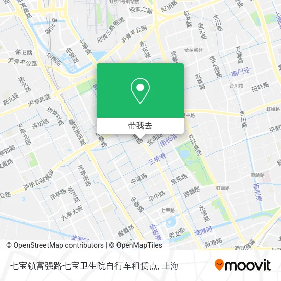 七宝镇富强路七宝卫生院自行车租赁点地图
