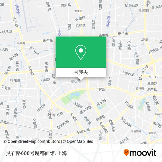 灵石路608号魔都面馆地图