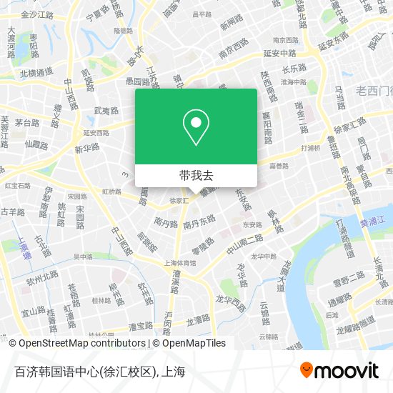 百济韩国语中心(徐汇校区)地图
