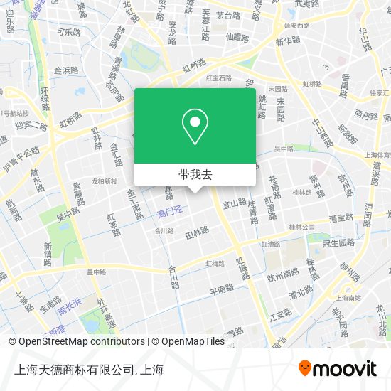 上海天德商标有限公司地图