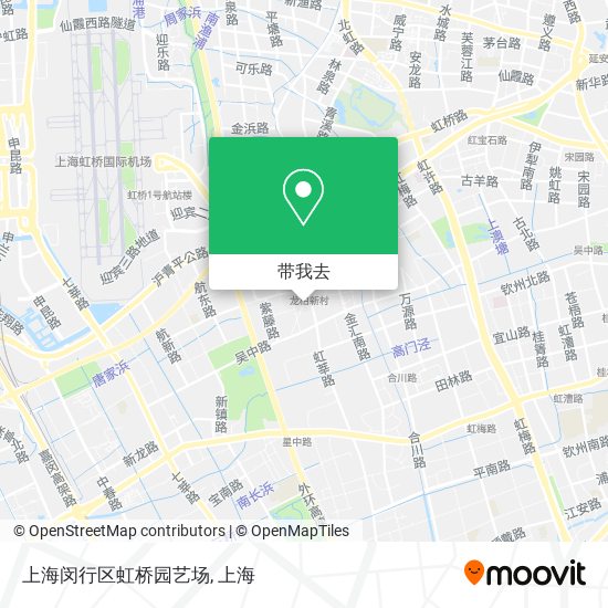 上海闵行区虹桥园艺场地图