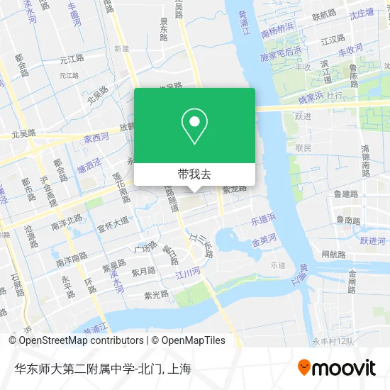 华东师大第二附属中学-北门地图