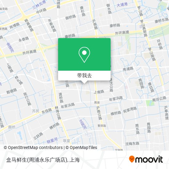 盒马鲜生(周浦永乐广场店)地图