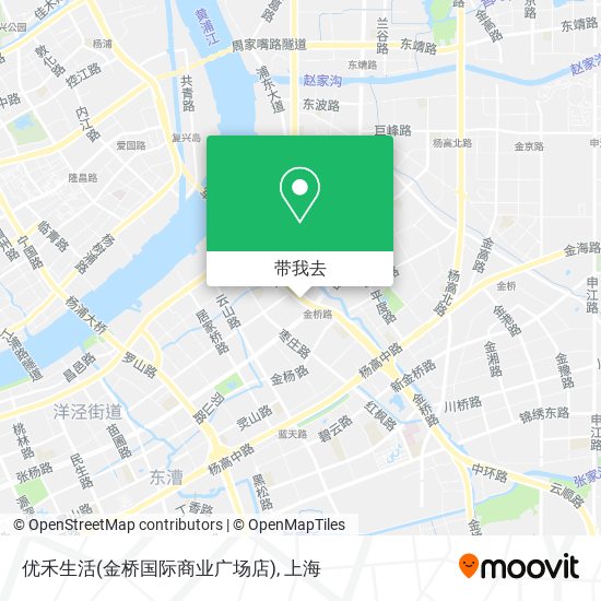 优禾生活(金桥国际商业广场店)地图