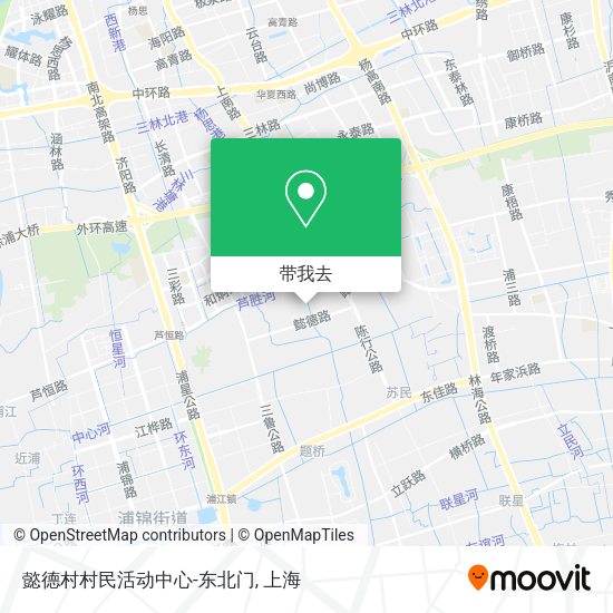 懿德村村民活动中心-东北门地图