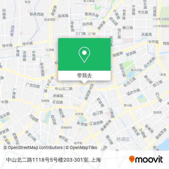 中山北二路1118号5号楼203-301室地图