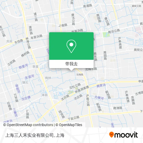 上海三人禾实业有限公司地图