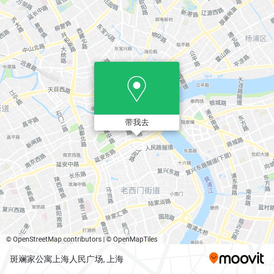 斑斓家公寓上海人民广场地图