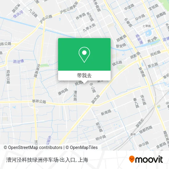 漕河泾科技绿洲停车场-出入口地图
