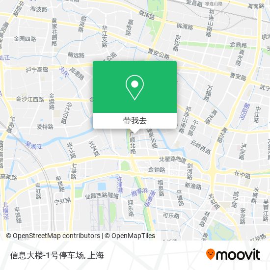信息大楼-1号停车场地图