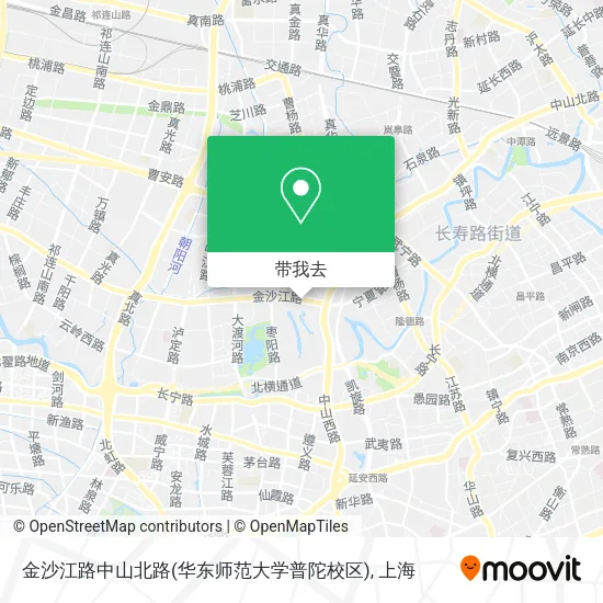 金沙江路中山北路(华东师范大学普陀校区)地图