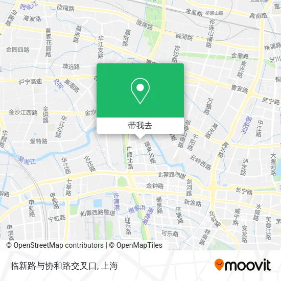 临新路与协和路交叉口地图
