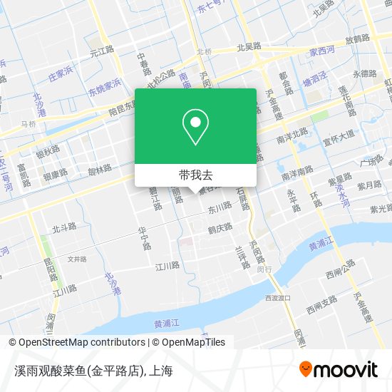 溪雨观酸菜鱼(金平路店)地图