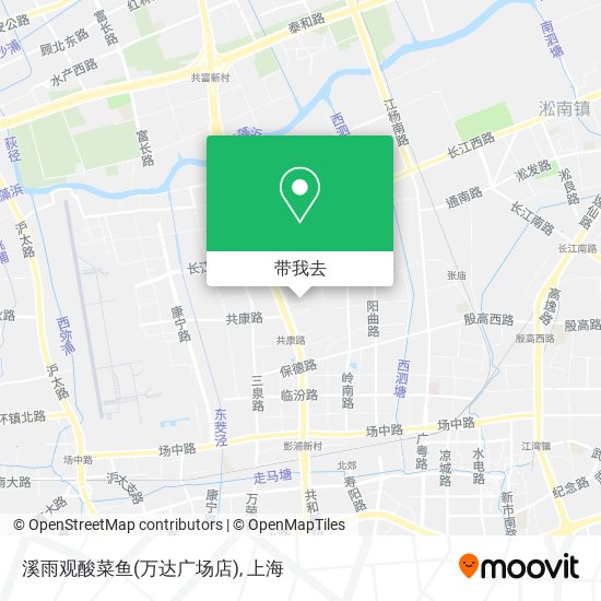 溪雨观酸菜鱼(万达广场店)地图