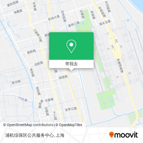 浦机综保区公共服务中心地图